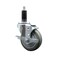 Service Caster 4'' SS Gray Poly Swivel 1-1/8'' Expanding Stem Caster with Brake SCC-SSEX20S414-PPUB-TLB-118 - alternate 1